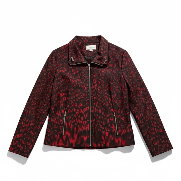 Stylish Red and Black Women's Jacket - Picture 4 of 7